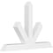 Ekena Millwork Saratoga Architectural Grade PVC Gable Bracket, 72"W x 48"H x 6"D x 6"F, 16/12 Pitch GBP072X48X0606SAR00 - alternate 1